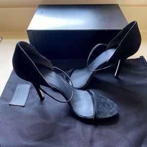 New Alexander Wang Stasya Suede Leather Sandals, Size 11/41